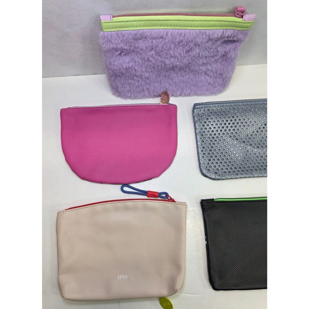 NEW Lot of 7 Ipsy Makeup Cosmetic Glam Bags Travel Zip Pouch Multi-Color Designs - Picture 6 of 8